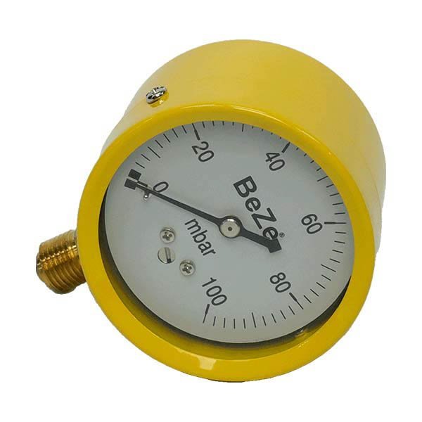 Manometre 0 - 100 mbar Q63 1/4 Beze - Bursay
