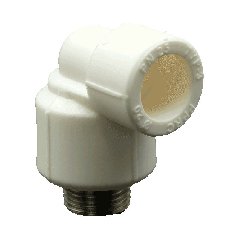 Q20x1/2" PPRC Dış Dişli Geçme Dirsek (20’li Set) - Bursay