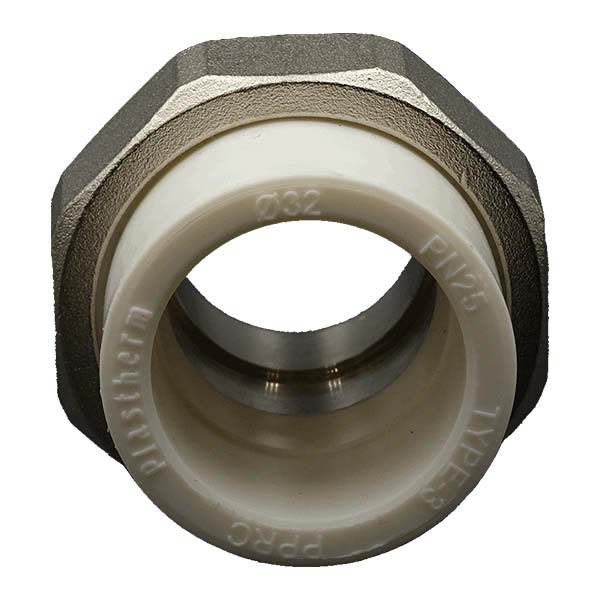 Q25x3/4" PPRC Oynar Başlıklı Dış Dişli Rakor Plastherm - Bursay