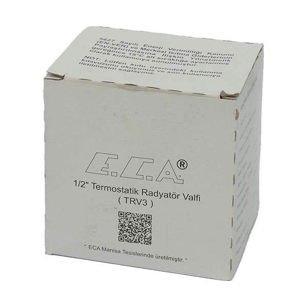 1/2" ECA Termostatik Vana Köşe TRV3 Eca - Bursay