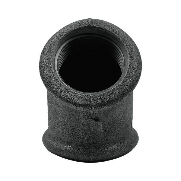 1/2" Siyah 45 Derece Açık Dirsek Trakya Döküm - Bursay