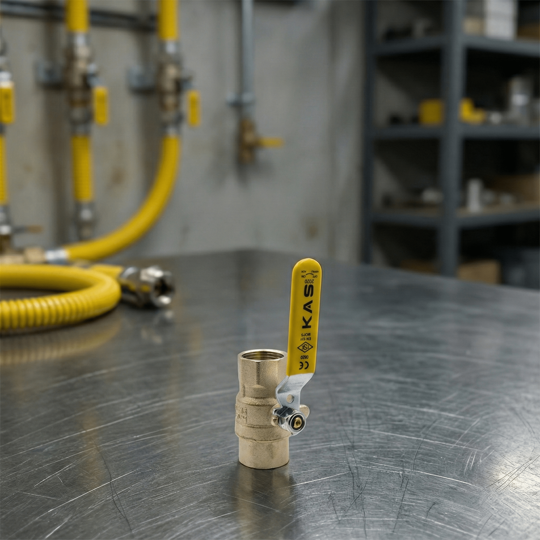 3/4" Küresel Doğalgaz Vanası DN20 Kas - Bursay