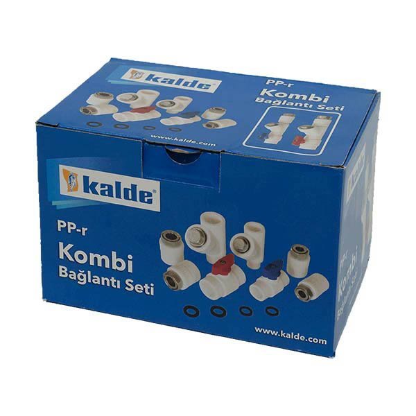 Kombi Bağlantı Seti 8'li Dirsekli Kalde - Bursay