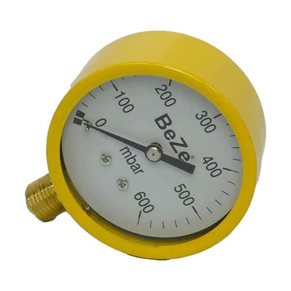 Manometre 0 - 600 mbar Q63 1/4 Beze - Bursay