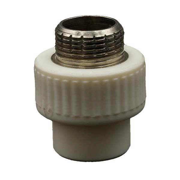 Q20x1/2" PPRC Dış Dişli Yuvarlak Rakor Plastherm - Bursay