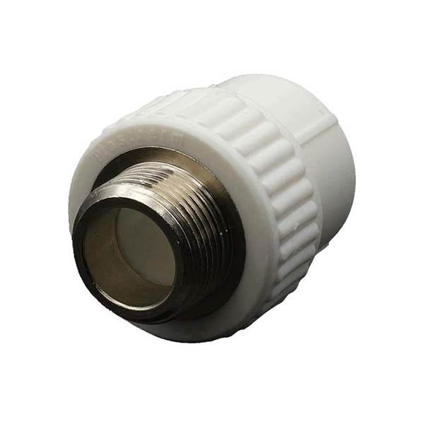 Q25x3/4" PPRC Dış Dişli Yuvarlak Rakor Plastherm - Bursay