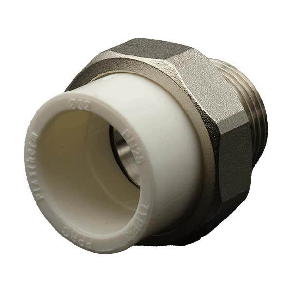 Q40x1 1/4" PPRC Oynar Başlıklı Dış Dişli Rakor Plastherm - Bursay